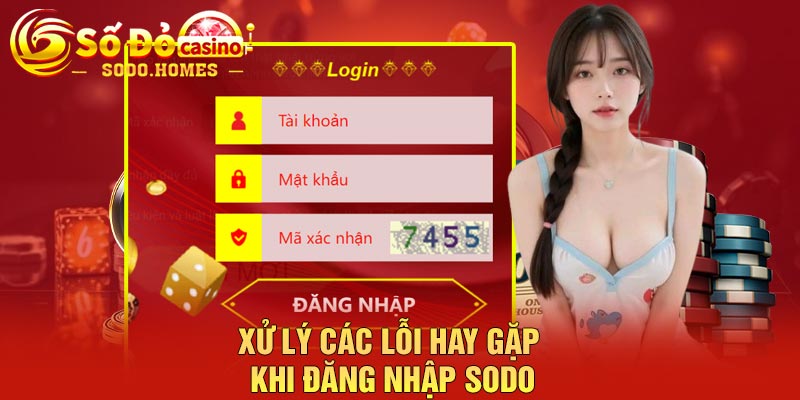 Xử lý các lỗi hay gặp khi đăng nhập Sodo