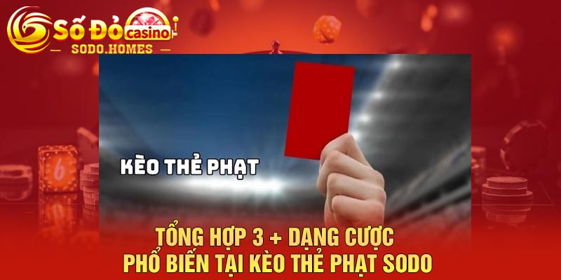 Tổng hợp 3 + dạng cược phổ biến tại kèo thẻ phạt Sodo
